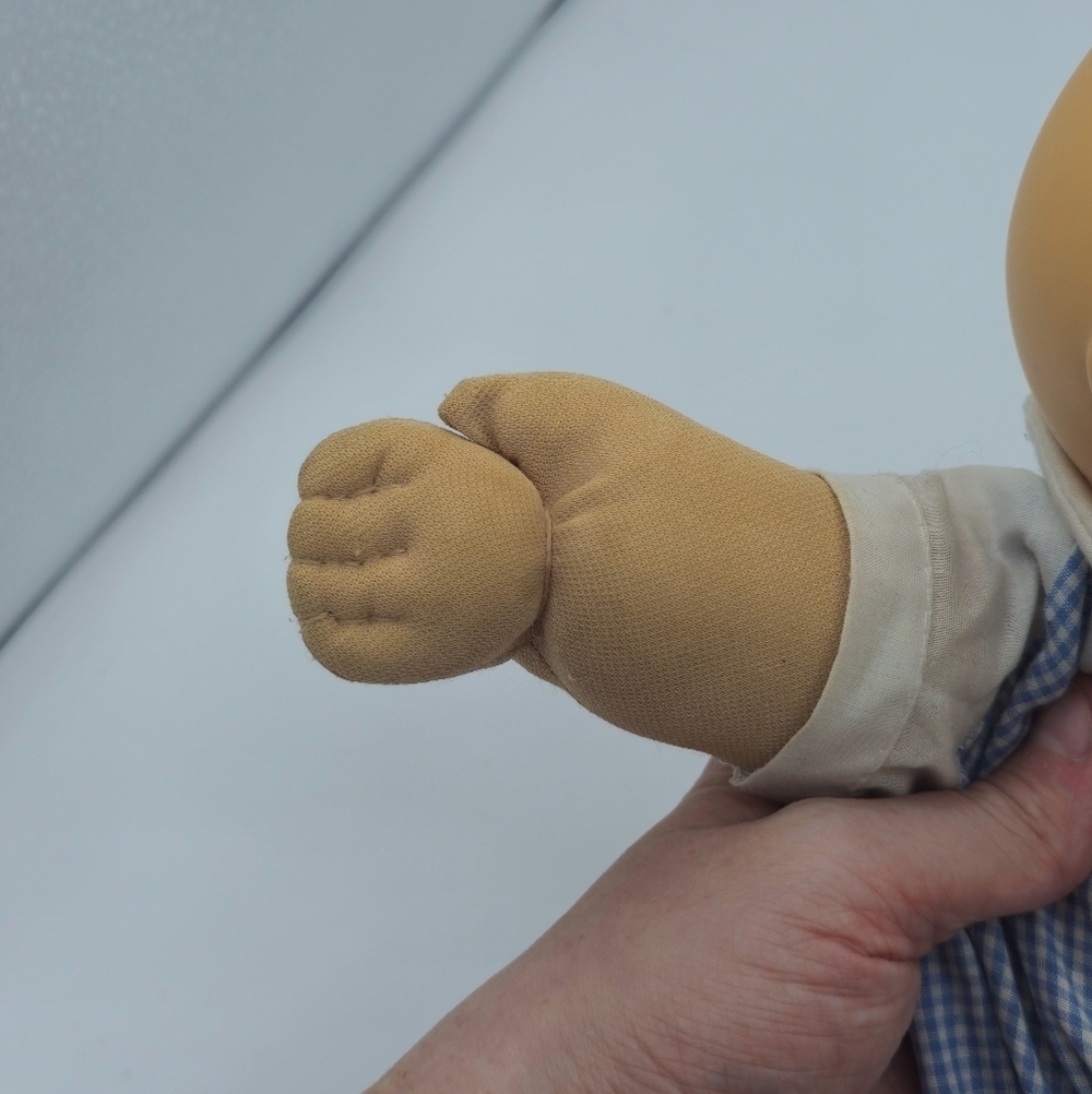 Vintage 1985 Cabbage Patch Kids Preemie Boy Blonde Hair Brown Eyes Baby Doll - Picture 15 of 16